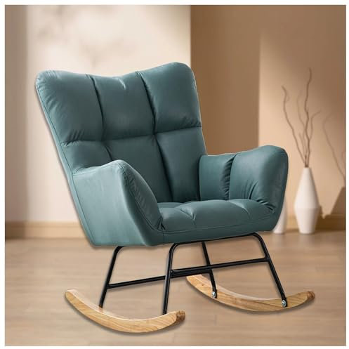 HJXBD888 Stillstuhl mit Armlehnen und gepolsterter Lesestuhl Baby Stillsessel, Belastbarkeit bis 120 kg für Wohnzimmer/Schlafzimmer/Balkon,Green