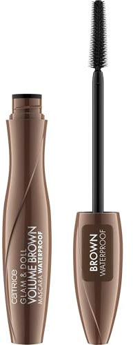 Catrice Glam & Doll Volume Brown Mascara Waterproof, Braun, volumengebend, definierend, verlängernd, matt, vegan, wasserfest, ohne Mikroplastikpartikel, Nanopartikel frei, 1er Pack (10ml)