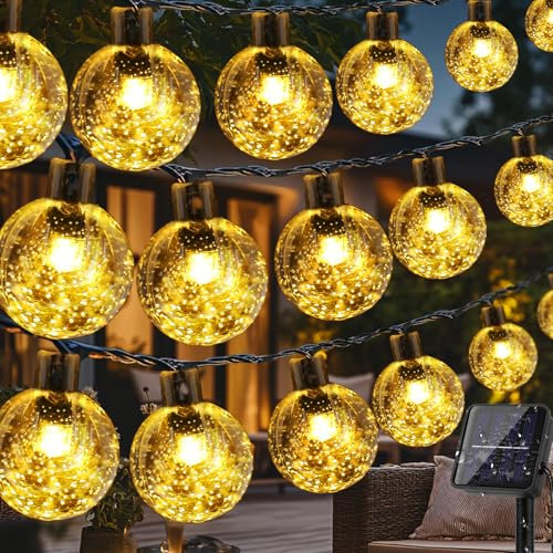 LuJasi Solar Lichterkette Aussen 18M 100LED (Warmweiß)