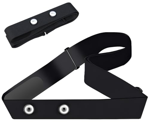 YOFDAL 1 Pieza Banda Elástica Ajustable de 70 cm a 110 cm, Pulsometro Banda Pectoral, Compatible con Garmin, Wahoo, Polar H9 H10, Coospo, Magene, Bryton, Livlov