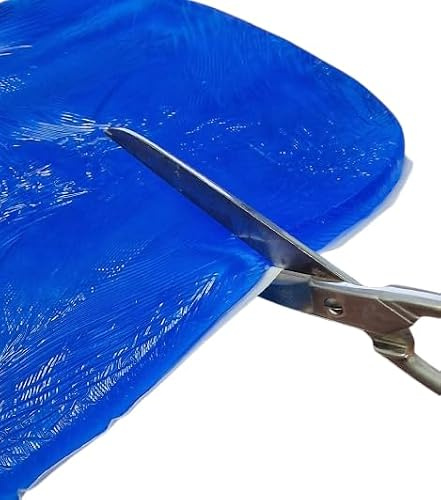 Almohadilla de gel para asiento de motocicleta, amortiguación, accesorios, cojín de asiento de motocicleta (25 x 25 x 1.5 cm), color azul
