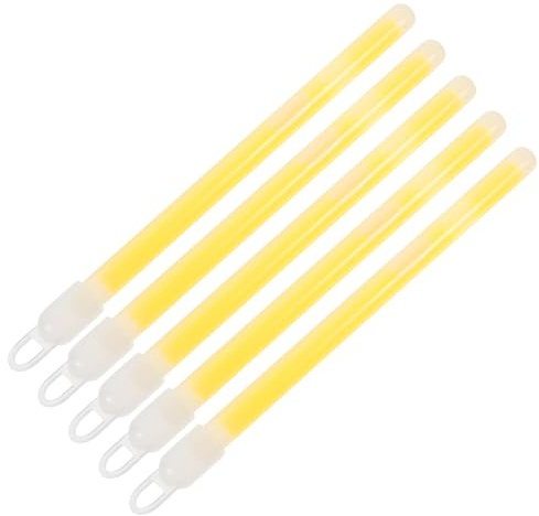 GANAZONO 5 Bâtons Lumineux de Camping Crochet, 5pcs, Matériau PE, Lumineux et Faciles à Suspendre pour Activités Nocturnes et Secours en Extérieur Style Aléatoire