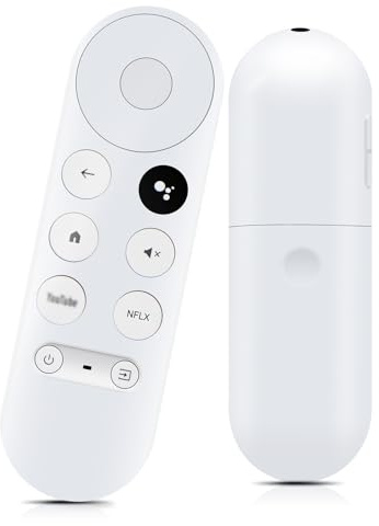 G9N9N Télécommande vocale pour Google Chromecast, Telecommande Bluetooth Vocale, Remplacement Telecommande pour Google TV G9N9N GA01409 GA01919 GA01920 GA01923 GA02463 GA02464