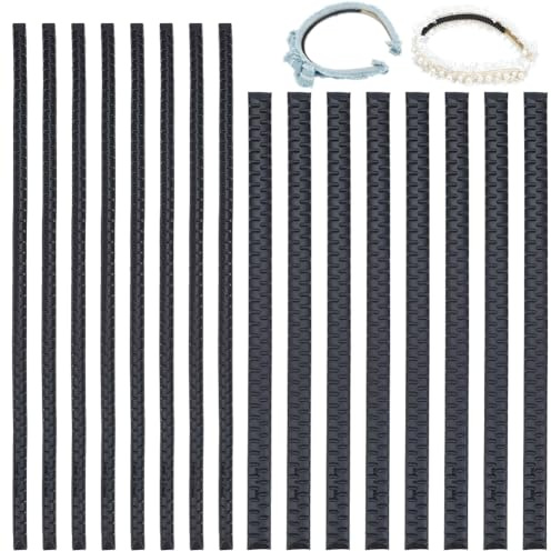 CABODYALS 24 Stück 2 verschiedene Schwarze Rutschfeste Haarkämme Mit Zinken Haarbänder Aus Kunststoff Fester Halt Rutschfeste Haargummis Haarbänder Haargummis Großpackung Für Damen Haaraccessoires DIY