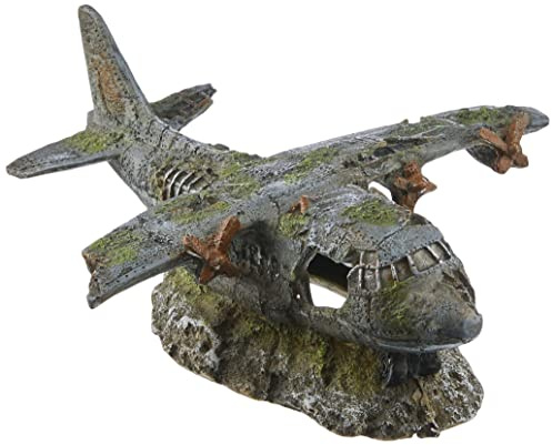 Nobby Aqua Ornaments - Avión (21,8 x 17,5 x 8,3 cm, 1 Unidad)