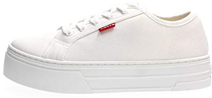 Levi's TIJUANA basket en toile, Brilliant White, 40 EU