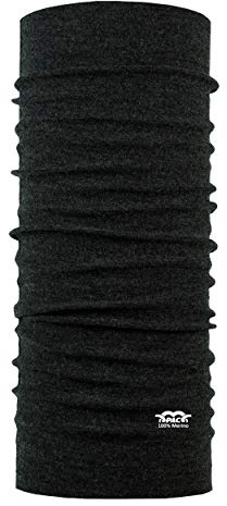 P.A.C. Merino Wolle Multifunktionstuch, Unisex | Weiche Merinowolle reguliert die Temperatur, wärmt im Winter und kühlt im Sommer