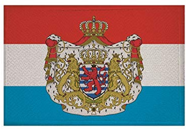 U24 Aufnäher Großherzogtum Luxemburg Fahne Flagge Aufbügler Patch 9 x 6 cm
