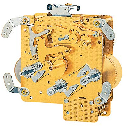 Tischuhrwerk Hermle 340-020, 8-Tage, Schwebe-Unruh, Schlag auf Gong, Westminster