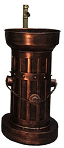 XYEJL Retro Standwaschbecken Im Industriestil, Schmiedeeisernes Waschtisch Mit Kombi Wasserhahn Und Abfluss, Geeignet Für Bars, Restaurants, Küchenbalkon,C