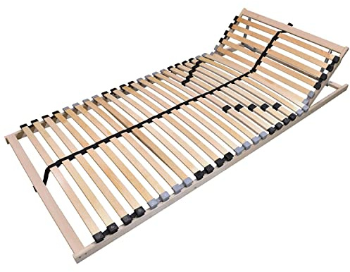 Coemo 7 Zonen Lattenrost, 90x200 cm, Kopfteil manuell verstellbar | Allstar Lattenrost, Kopfteil manuell verstellbar, Mittelgurt, Härtegradeinstellung