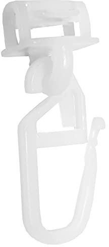 Bestgoodies 60 feltrini a scatto per tende in alluminio e binari interni, 100% plastica, ganci pieghevoli in diversi modelli