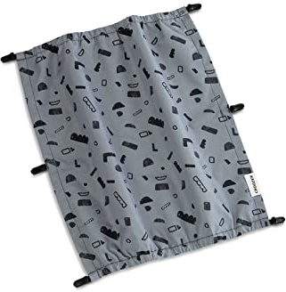 Croozer, Sonnenschutz Double Blue Patterned, Parasol, Grün, Unisex-Adult