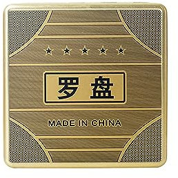 Amagogo Feng Shui Kompass, antike Tasche, tragbar, langlebig, einfach zu bedienen, großer chinesischer Bagua-Kompass für Orientierungslauf, Camping, Klettern, 10CM