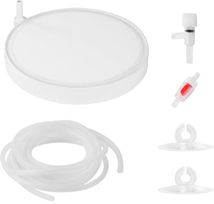 Flintronic Aquarium Luftstein Nano, Sprudelstein für Aquarium Teiche, Ultra-leiser Sprudelstein Teich Aquarium Luftausströmer für Gelösten Sauerstoff Lässt Super Tiny Bubble für Aquarien Teiche(100mm)