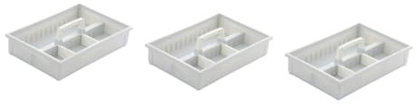NUOBESTY 3stücke Stapelbare Desktop-aufbewahrungsbox Für Büro Und Schlafzimmer Praktischer Organizer Für Kosmetik Schreibwaren Und Farblich Sortiert Für Effiziente Raumnutzung