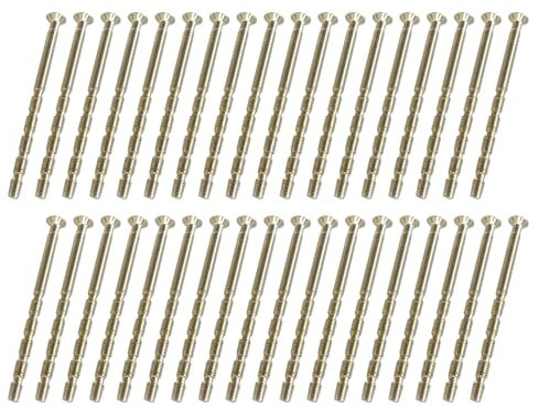 36 Piece Universal M4 Door Handle Fixing Screws,For Door Handle Roses Knobs And Nickel Plated Connection Screws For Door Cabinet Drawers