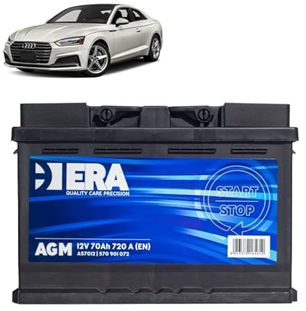 Batteria 70Ah A.G.M. per Audi A5 1.4 2.0 TFSI 35 40 45 TFSI benzina 2016+