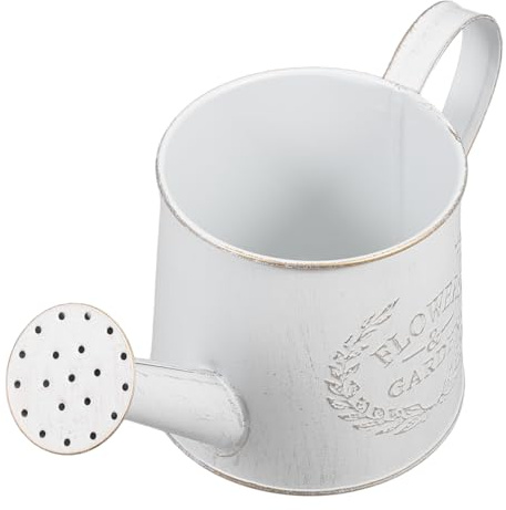 Milisten Galvanized Metal Watering can 4.2 Inch Sprinkler Pot with Spout and Handle for Indoor and Outdoor Plants Succulents