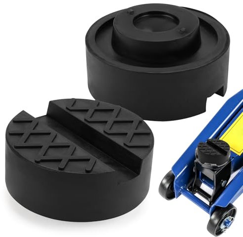 2 almohadillas de goma para gato hidráulico, soporte genérico, almohadilla de goma del gato hidráulico, base de goma, plataforma elevadora, almohadilla elevadora para gatos y plataformas elevadoras