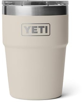 YETI Rambler Stackable Tumbler, Vacuum Insulated, Stainless Steel with MagSlider Lid, 16 fl oz, Cape Taupe