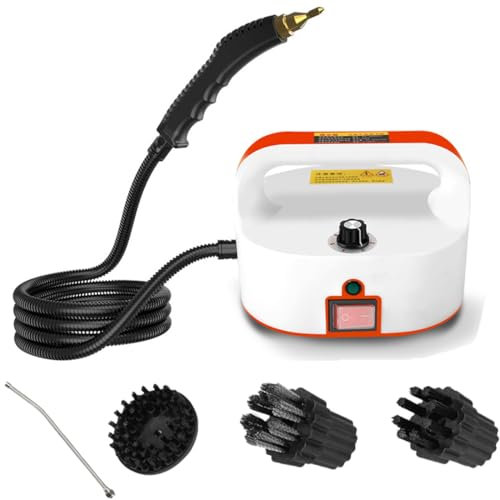 High Temperature Steam Cleaning Machine, Portable Steam Cleaner with 3 Brush Accessory Set, High Pressure Car Steamer with Nozzle, for Bed Bugs, Couch, Windows, Furniture, Kitchen, Bathroom, Grout