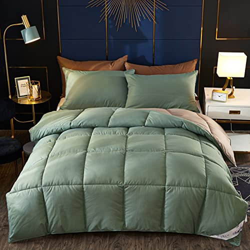 Lussuoso doppio Det Summer Det Singolo Det Copripiumino King Size Double Det Velvet Trapunta per l'inverno Coperta Spessa Trapunta Termica Calda e Accogliente Piumone per Letto Matrimoniale King Size
