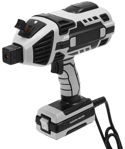 Poste à souder à électrodes 20 A - 200 A - Machine à souder à la main avec onduleur IGBT 6 réglages de courant variables - Machine à souder électrique portable 4600 W (gris)