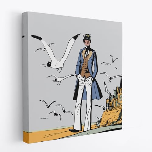 Artis Laboratory Poster Corto Maltese S. Michele 100x100cm - Stampa su Tela Riproduzione Artistica SENZA CORNICE, Quadri Moderni Soggiorno, Arredo Casa Ufficio, Eco-Friendly, Made in Italy