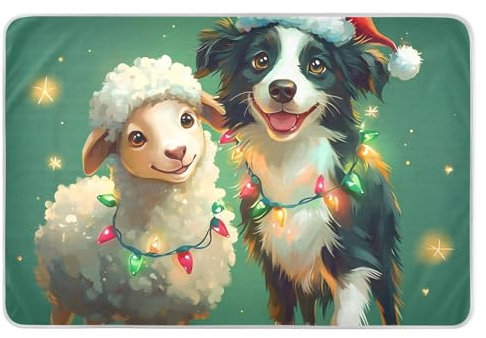 Inkontinenzeinlagen für Bettnässer, Weihnachtsmotiv, strapazierfähig, 86,4 x 132,2 cm, Grün