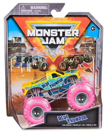 Monster Jam 2025 Officiell 1:64 formgjuten lastbil serie 40 Electruck Crew Blue Thunder
