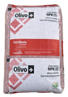 Abono especial olivo 17-8-10(25) con lignosulfonato y carbolita. 25kg-Fertiberia