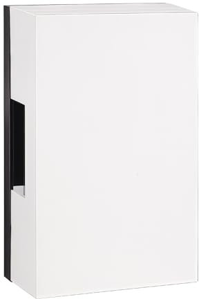 Campanello da porta con cavo da 220 V, campanello da porta meccanico, 80 dB, doppio suono, campanello manuale, per hotel, appartamenti, uffici, casa (15 x 9,5 x 4,5 cm)