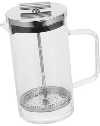 Abaodam Prensa Francesa Para Cafe y Tetera Cafetera De Embolo Con Escala Transparente Para Uso