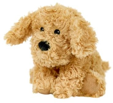 Warmies Cockapoo Plüsch Minigröße, mikrowellengeeignetes und beschwertes Kuscheltier gegen Angstzustände, im Gefrierschrank kühlen oder in der Mikrowelle erwärmen, Heizkissen-Wärmekissen