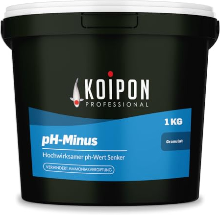 KOIPON ph-Minus 1 kg senkt pH-Wert & Ammoniak in Teich & Schwimmteich | Senkt schnell den pH-Wert & reduziert Ammoniak – für Teich, Schwimmteich und Aquarium