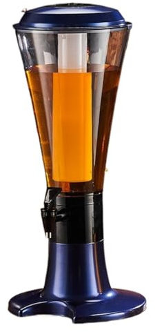 TOTIKI Dispensador De Cerveza Dispensador De Bebidas con Tubo De Hielo For Enfriar Bebidas En El Hogar O En El Bar Dispensador Bebidas(Blue)