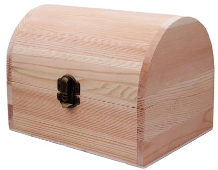 YEJBBUC Scatola in legno grezzo tinta unita scatola del tesoro per oggetti da collezione collana bomboniera 12 cm x 8 cm x 9 cm beige 12 x 8 x 9 cm