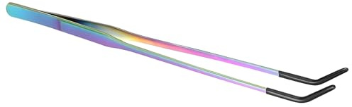 Reptile Feeding Tongs - With Silicone Soft Tips, 10.6 Inch Stainless Steel Tweezers For Terrarium Tanks | Feeder Tool For Bearded Dragon, Gecko, Lizard, Snake, And Aquatic Plants