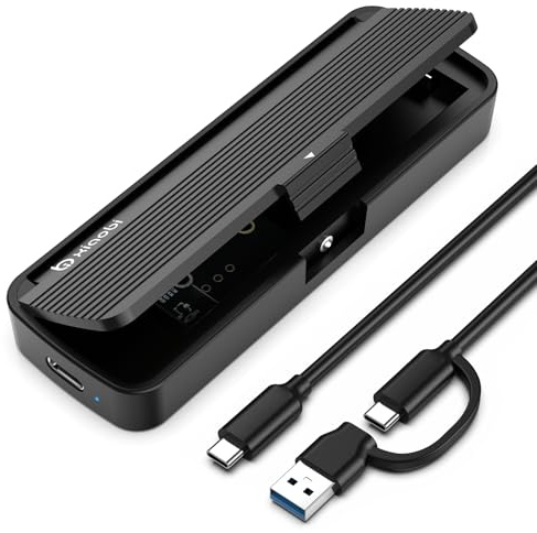 Xiaobi NVME Gehäuse, M.2 NVMe SSD Gehäuse USB 3.2 Gen 2 10 Gbps für NVMe PCIe M-Key/M+B Key M.2 NVMe USB Adapter in 2230/ 2242/ 2260/ 2280 Unterstützt UASP und Trim