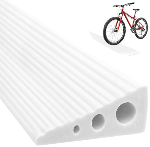 Türschwellenrampe Saugroboter, Schwellenrampe 100x6x2cm, Auffahrrampe mit Rutschfester Oberfläche, Rampe für Saugroboter, Rollstuhl, Rollator, Kinderwagen & Scooter, 500 kg Tragkraft (Weiß)