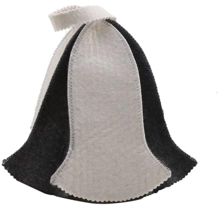 1/2/4PCS Felt Head Protection Bath Anti Heat Free Size Shower Cap Sauna Hat Vaporarium Accessories Wholesale(Black White-4PCS)