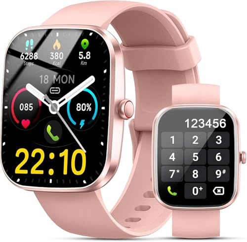 Fempoin Smart Watch, 1.96 HD SmartWatch, Touch Screen Answer/Make Call, IP68 Waterproof 100+ Sport Fitness Tracker, Activity Tracker with Sleep Monitor/SpO2/Heart Rate/Pedometer for Android