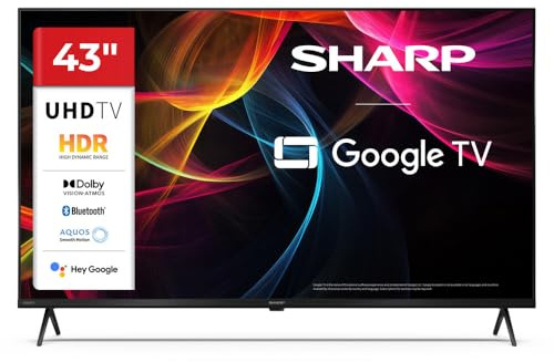 Sharp 43 Pollici 4K UHD Google TV™ Dolby Vision Dolby Atmos 43HL4265E (HL Series)