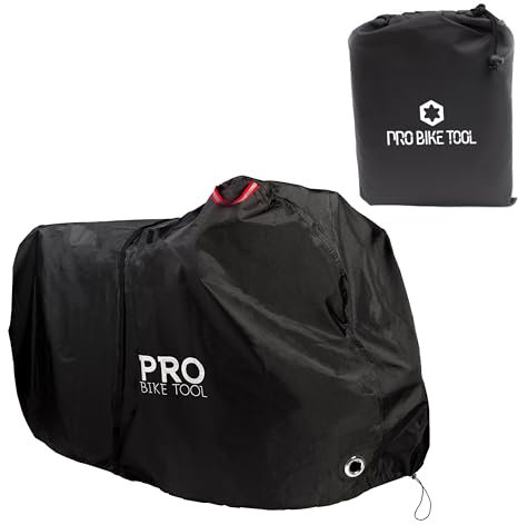Pro Bike Cover for Outdoor Bicycle Storage - Large 1, XL 1-2, XXL 2-3 Bikes - Heavy Duty Ripstop Material, Waterproof & Anti-UV - Protection from All Weather Conditions for Mountain & Road Bikes