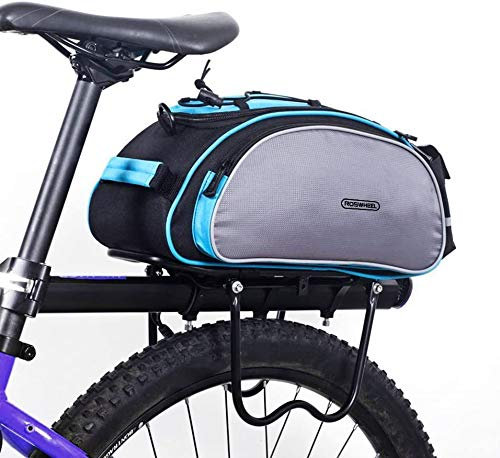 SZSMD Fahrradtasche, Wasserdicht Gepäckträgertasche 13L Fahrradtasche Packtasche mit Schultergurt