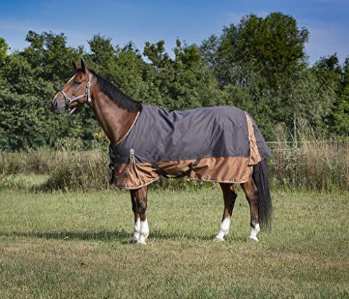 Stalldecke 600D TYREX AISANCE EquiTheme grau/braun 150cm