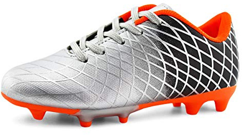 JABASIC barn fotboll stövlar pojkar flickor sportiga utomhus fotbollsskor, - Splitter - 36 EU