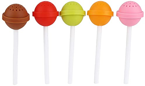 5 pièces infuseur de thé, boule à thé en forme de sucette passoire à thé en silicone filtre diffusseur en vrac