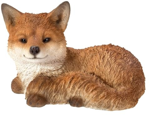 Vivid Arts Resting Fox Cub | Dekoration für Haus oder Garten | XRL-FCB6-D